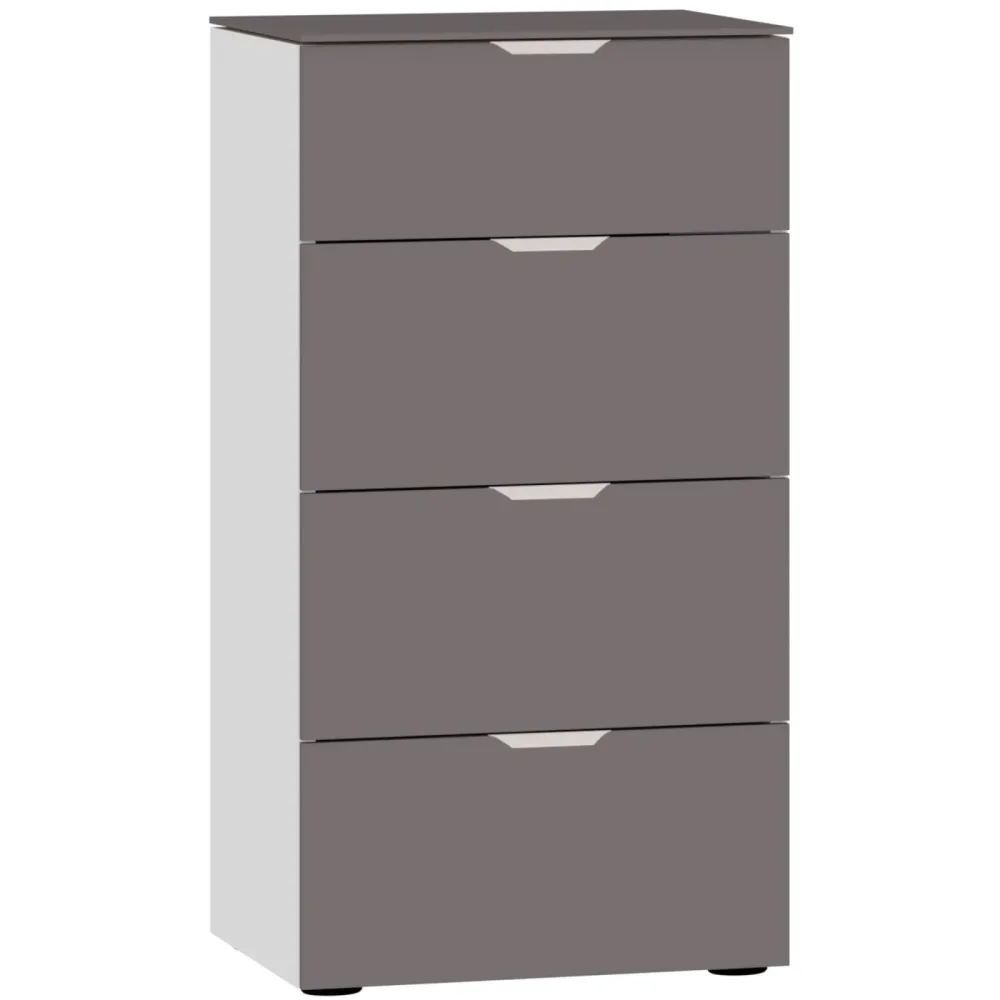 Kommode Arena Beimöbel Grau Holzwerkstoff 45 cm 43 cm - Farbe: dunkelgrau - Kommode