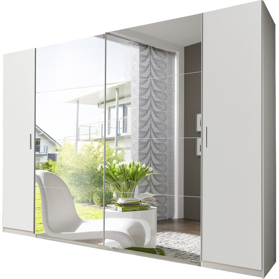 Kleiderschrank Filipo Weiss Holzwerkstoff 272 cm 65 cm 210 cm - Kleiderschrank