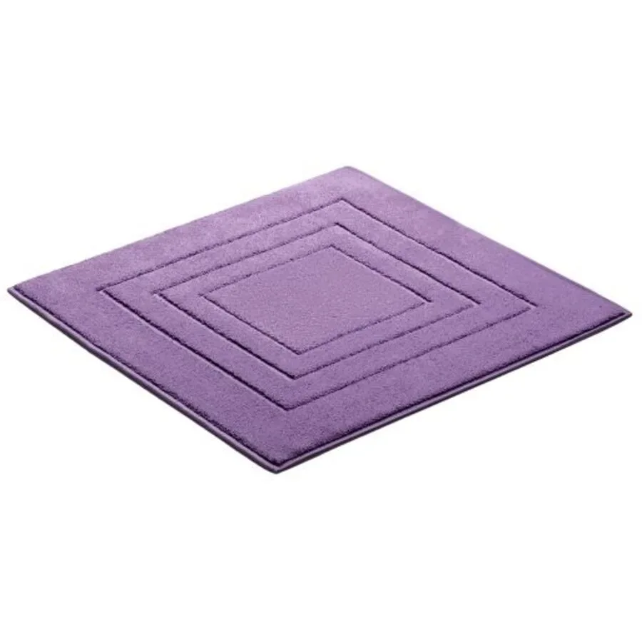 Vossen Badteppich Feeling Rosa Baumwolle 60 cm 60 cm - Farbe: malve - Badteppich