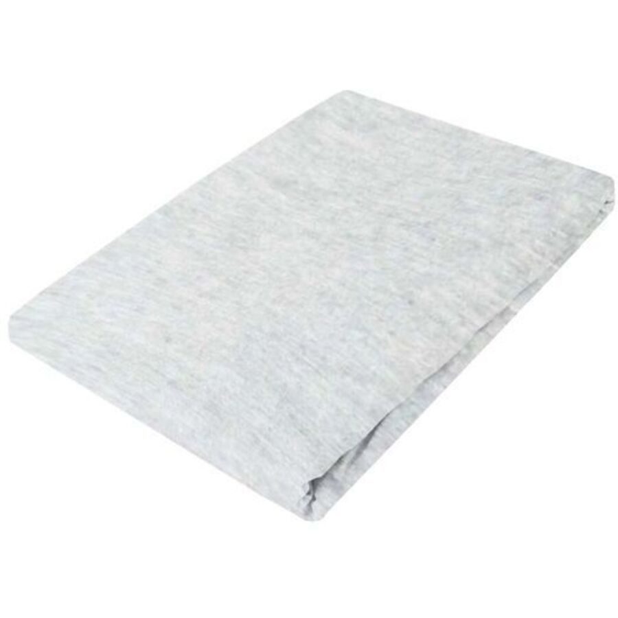 Living Home Fixleintuch Melange Silber Baumwolle 100 cm 190 cm - Farbe: Silver - Fixleintuch