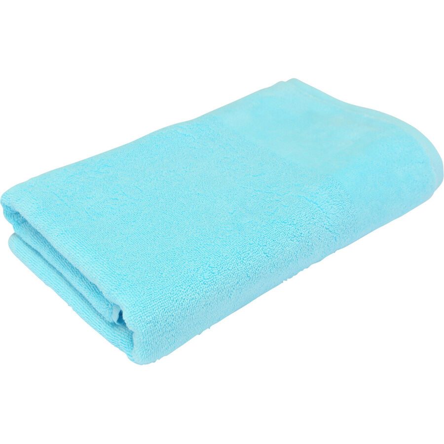 Living Home Duschtuch Softfeel Cyan Baumwolle 70 cm 140 cm - Farbe: türkis - Duschtuch