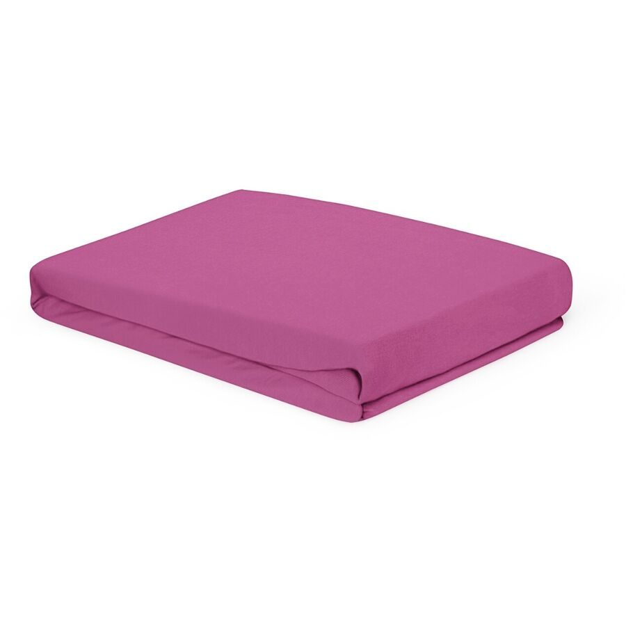 Living Home Fixleintuch Albany Lila Baumwolle 160 cm 200 cm - Farbe: flieder - Fixleintuch