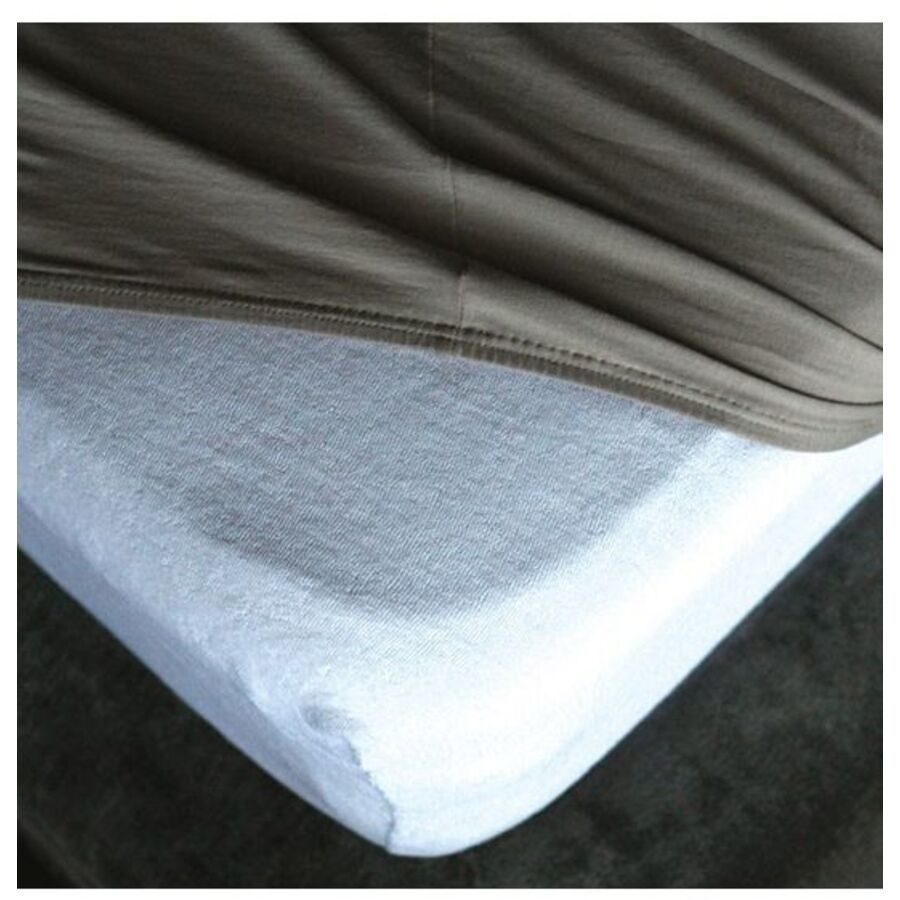 Living Home Molton Frottee Weiss Baumwolle 190 cm 90 cm - Farbe: white - Molton