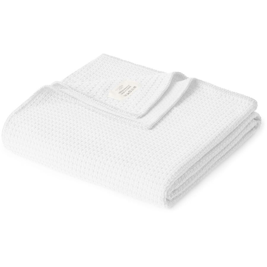 Living Home Wohndecke Mykonos Weiss Baumwolle 210 cm 150 cm - Farbe: white - Wohndecke