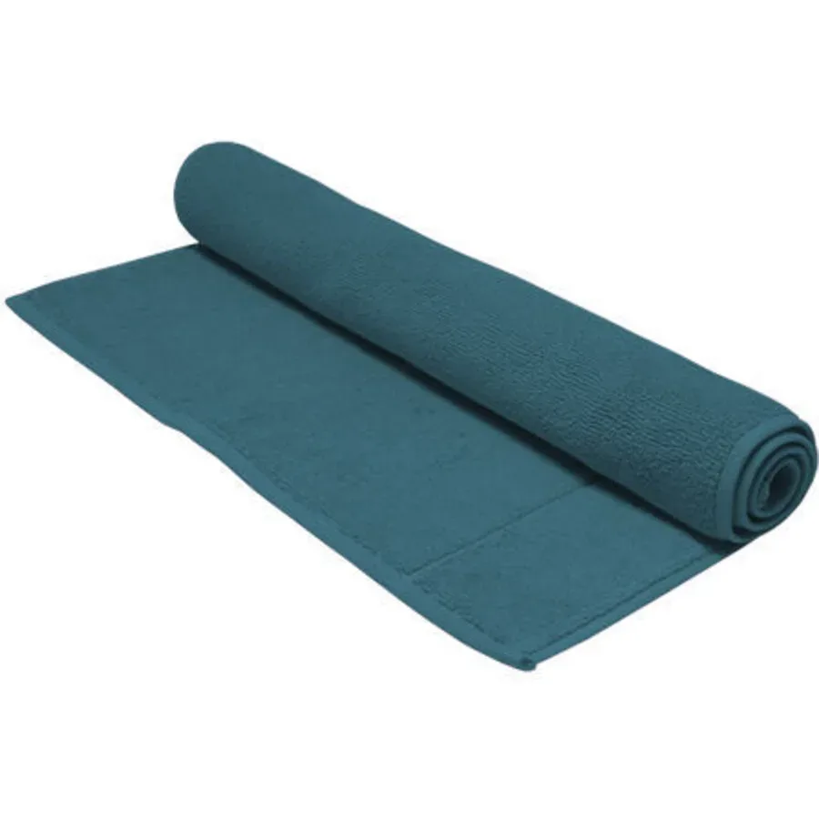 Living Home Badteppich Softfeel Cyan Baumwolle 50 cm 80 cm - Farbe: petrol - Badteppich