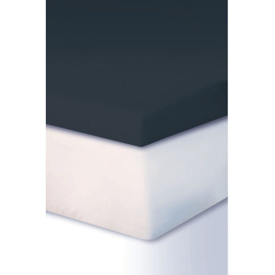Living Home Fixleintuch Leira Silber Baumwolle/Kunstfaser 200 cm 200 cm - Farbe: Titanium - Material: 97% Baumwolle, 3% Elasthan - Fixleintuch
