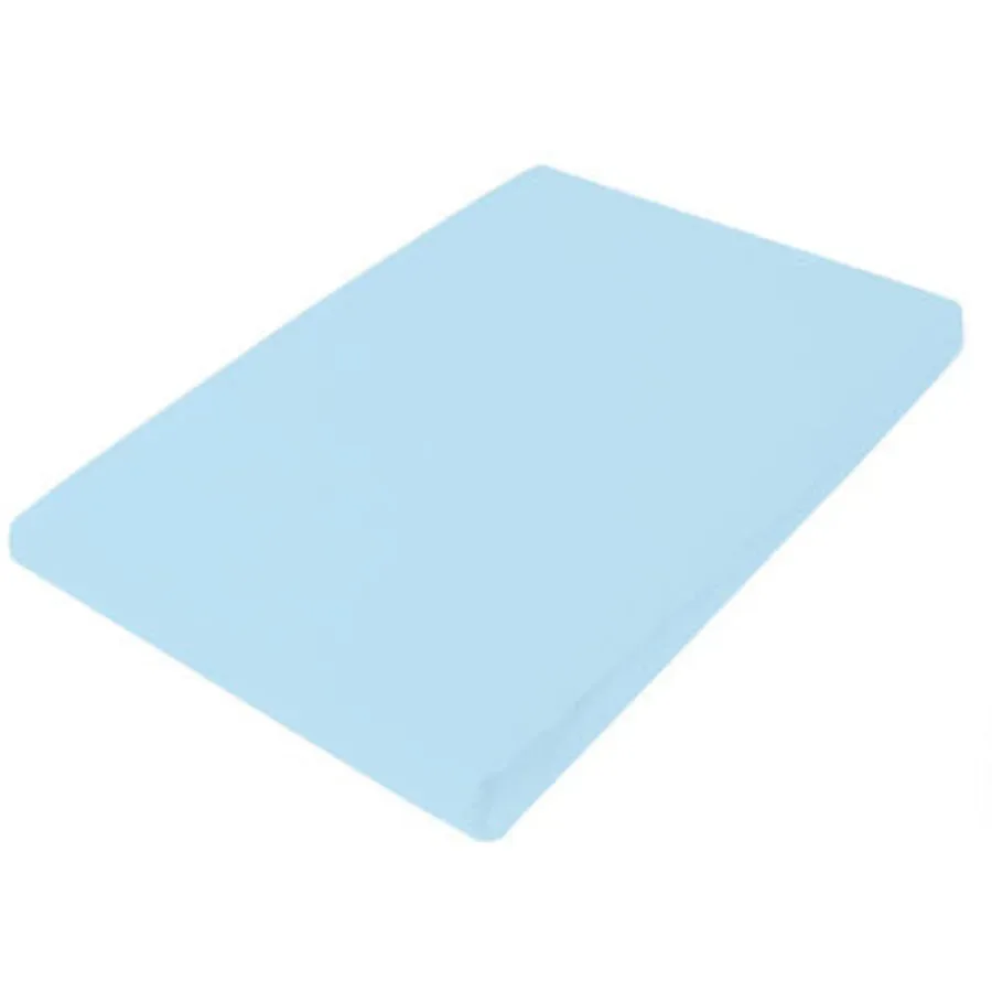 Living Home Fixleintuch Uni Blau Baumwolle 160 cm 200 cm - Farbe: azur - Fixleintuch