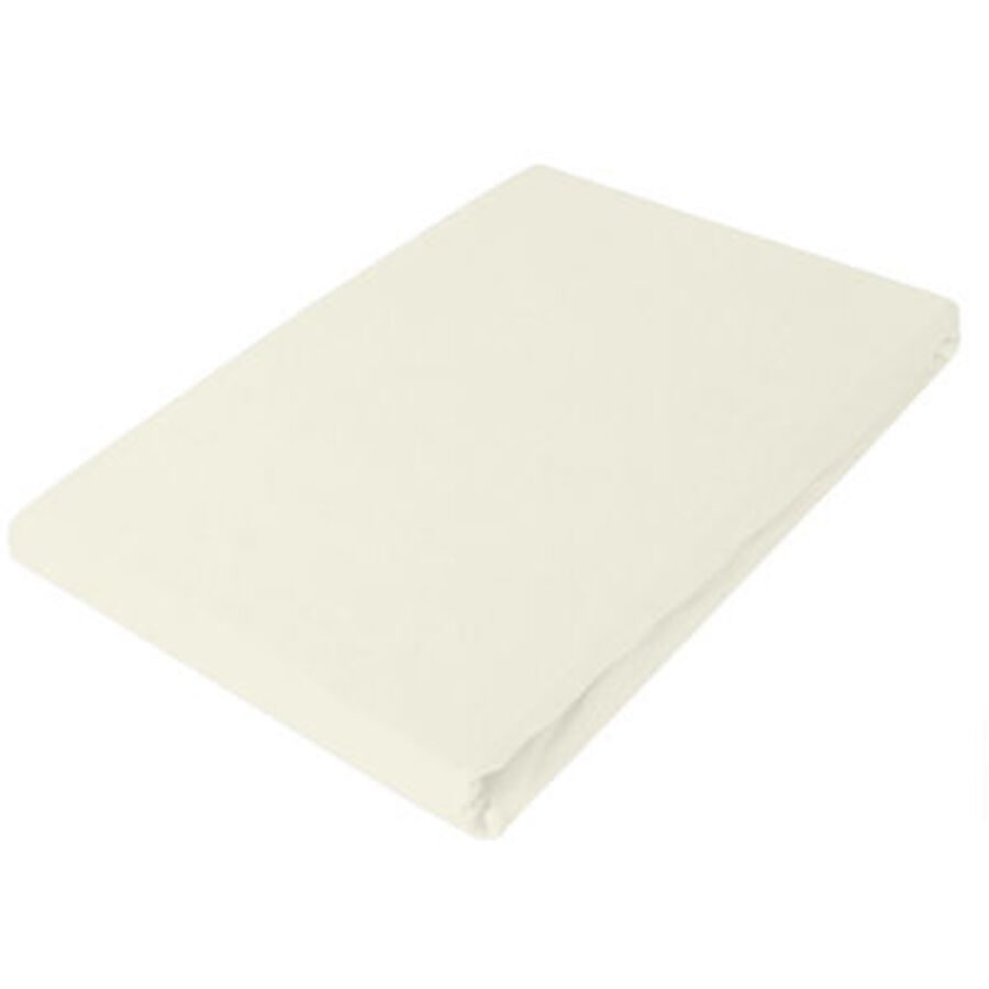 Living Home Oberleintuch Uni Beige Baumwolle 240 cm 250 cm - Farbe: natur - Oberleintuch