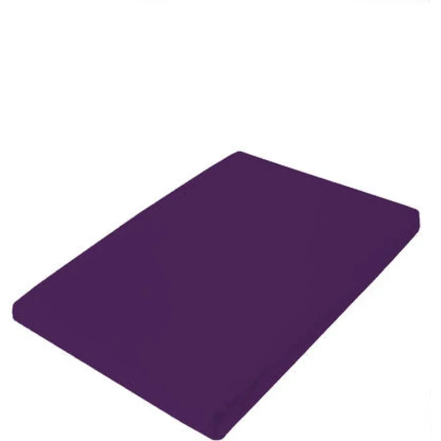 Living Home Oberleintuch Uni Lila Baumwolle 160 cm 250 cm - Farbe: pflaume - Oberleintuch