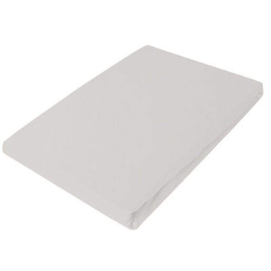 Living Home Oberleintuch Uni Silber Baumwolle 160 cm 250 cm - Oberleintuch