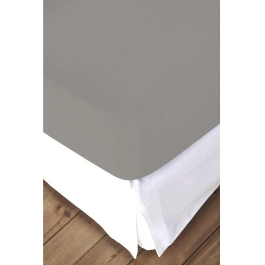 Living Home Fixleintuch Elastic Grau Baumwolle/Kunstfaser 140 cm 200 cm - Farbe: platin - Material: 94% Baumwolle, 6% Elasthan - Fixleintuch