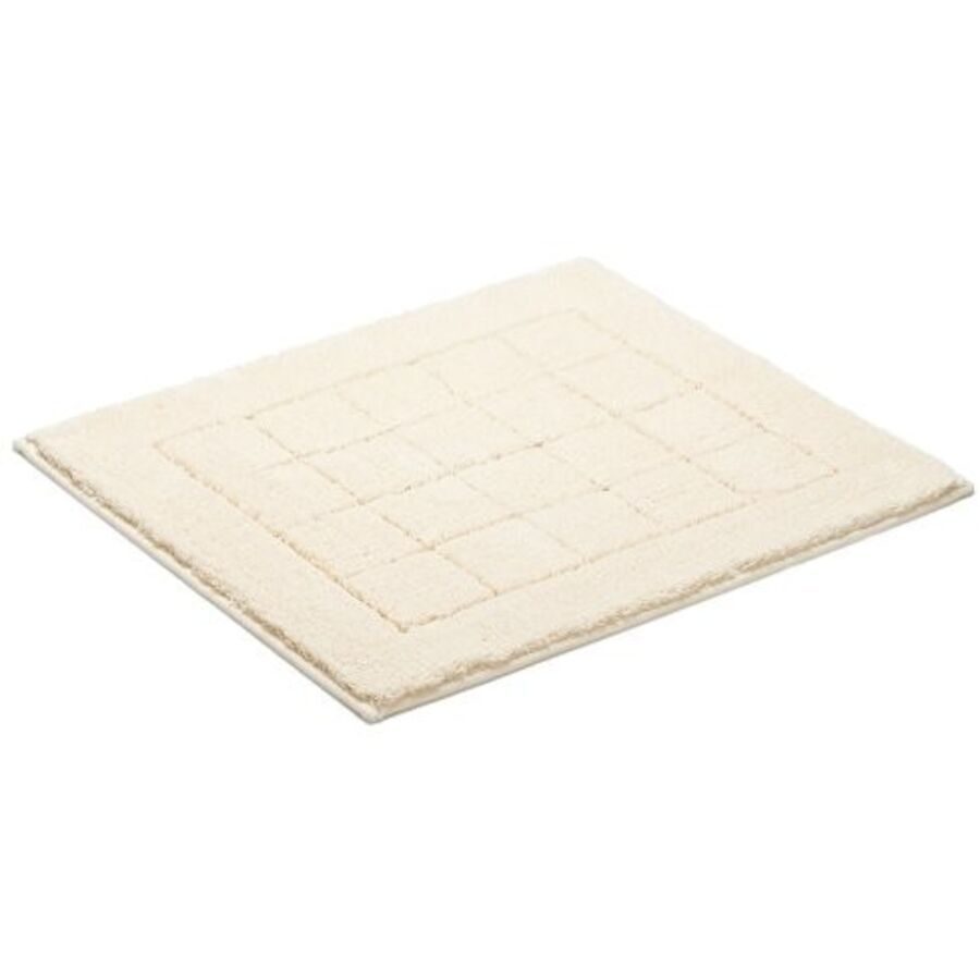 Vossen Badteppich Exclusive Beige Baumwolle 55 cm 65 cm - Farbe: ivory - Badteppich