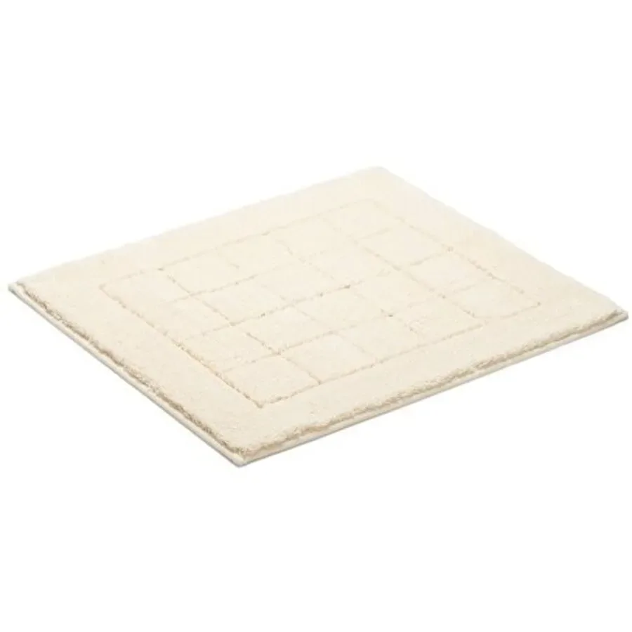 Vossen Badteppich Exclusive Beige Baumwolle 55 cm 65 cm - Farbe: ivory - Badteppich