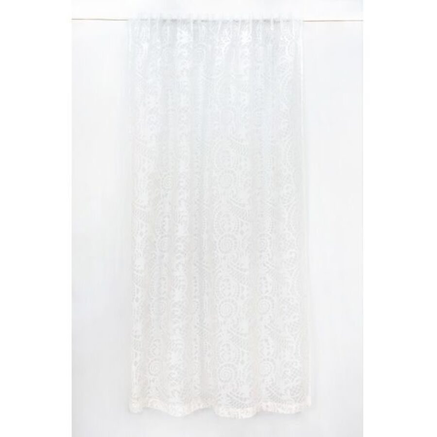 Mary rose Vorhang Nautilus Weiss Polyester 135 cm - Farbe: Off-white - Vorhang