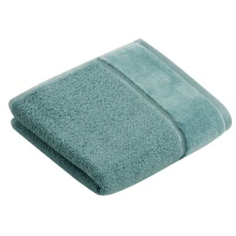 Vossen Gästetuch Pure Grün Baumwolle 40 cm 60 cm - Farbe: Cosmos - Material: 100% Bio-Baumwolle - Gästetuch
