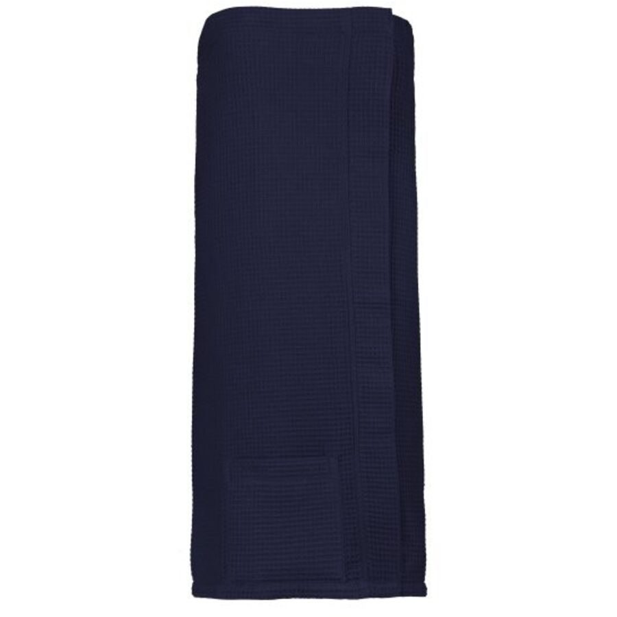 Vossen Saunatuch Well-L Blau Baumwolle 80 cm 140 cm - Farbe: Winternight - Saunatuch