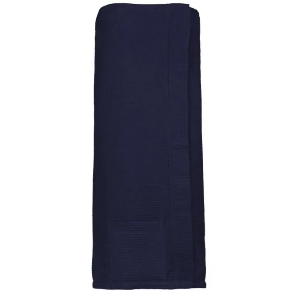 Vossen Saunatuch Well-L Blau Baumwolle 80 cm 140 cm - Farbe: Winternight - Saunatuch