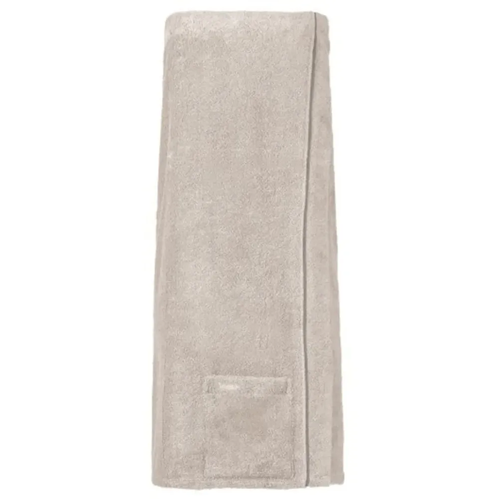 Vossen Saunatuch Livina Grau Baumwolle/Polyester 80 cm 140 cm - Farbe: Stone - Material: 90% Baumwolle, 10% Polyester - Saunatuch