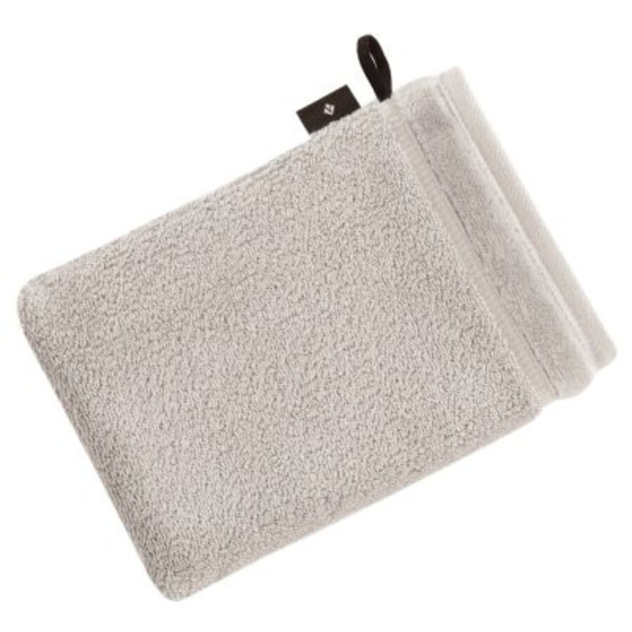 Vossen Waschhandschuh Pure Grau Baumwolle 16 cm 22 cm - Farbe: Stone - Material: 100% Bio-Baumwolle - Waschhandschuh