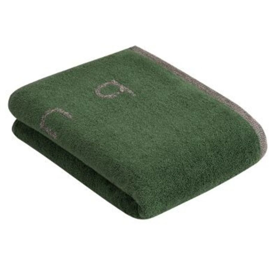 Bugatti Duschtuch Emilio Grün Baumwolle 67 cm 140 cm - Farbe: Evergreen - Duschtuch