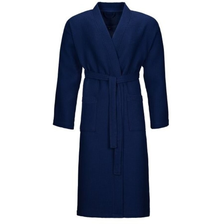 Vossen Bademantel Wellington S Blau Baumwolle S - Farbe: Winternight - Bademantel
