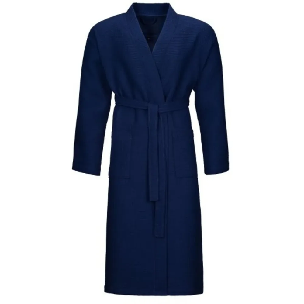 Vossen Bademantel Wellington S Blau Baumwolle S - Farbe: Winternight - Bademantel