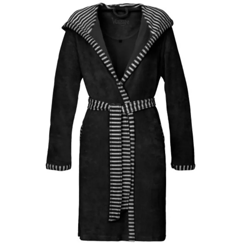 VOSSEN - Juno Bademantel, für Damen, Schwarz, Größe S
