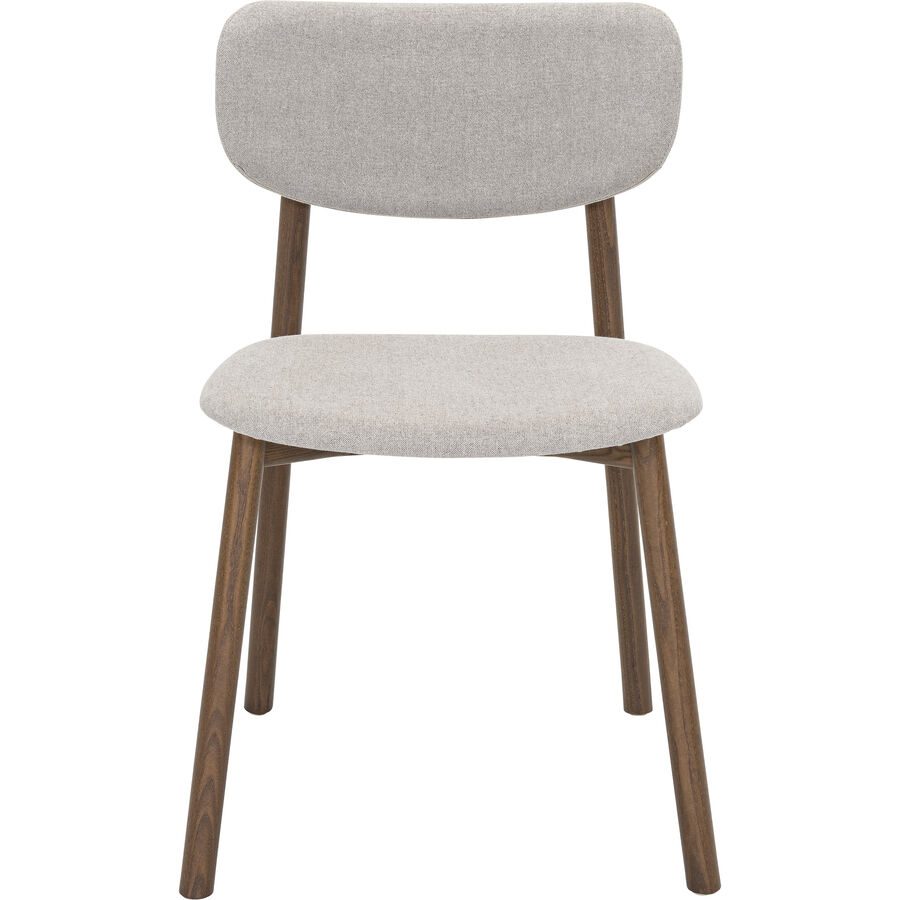 NOVAMOBILI Stuhl Gerardo Beige Stoff/Holz 51 cm - Stuhl