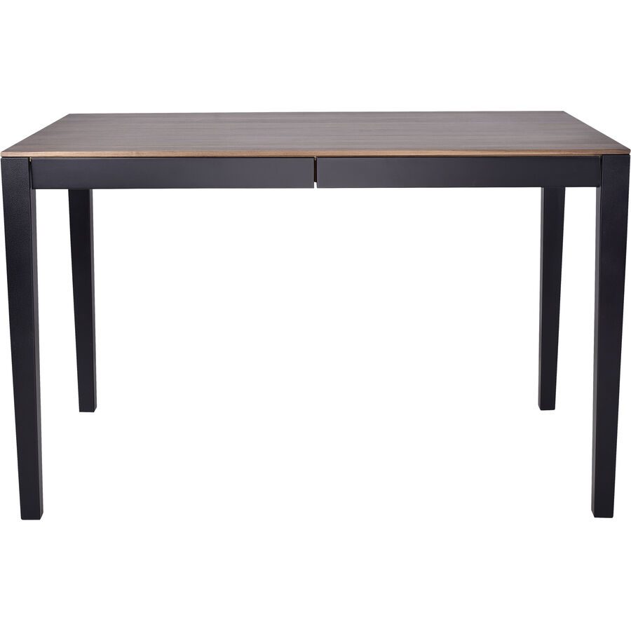 Schreibtisch Oscar Braun/Schwarz Holz/MDF 120 cm - Farbe: nussbaum, schwarz - Material: Holz, MDF - Schreibtisch