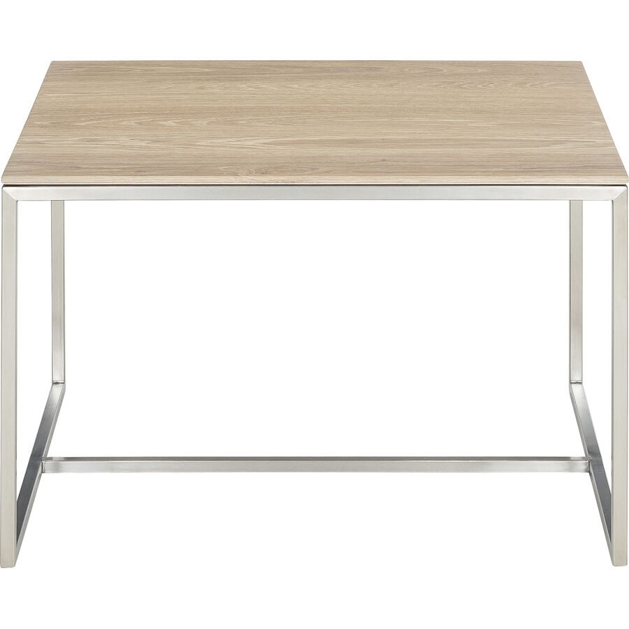 WILLISAU SWITZERLAND Salontisch Willisau Levo Eiche 60 x 60 cm - Farbe: Natur, Silber - Material: Eiche, Metall - Salontisch