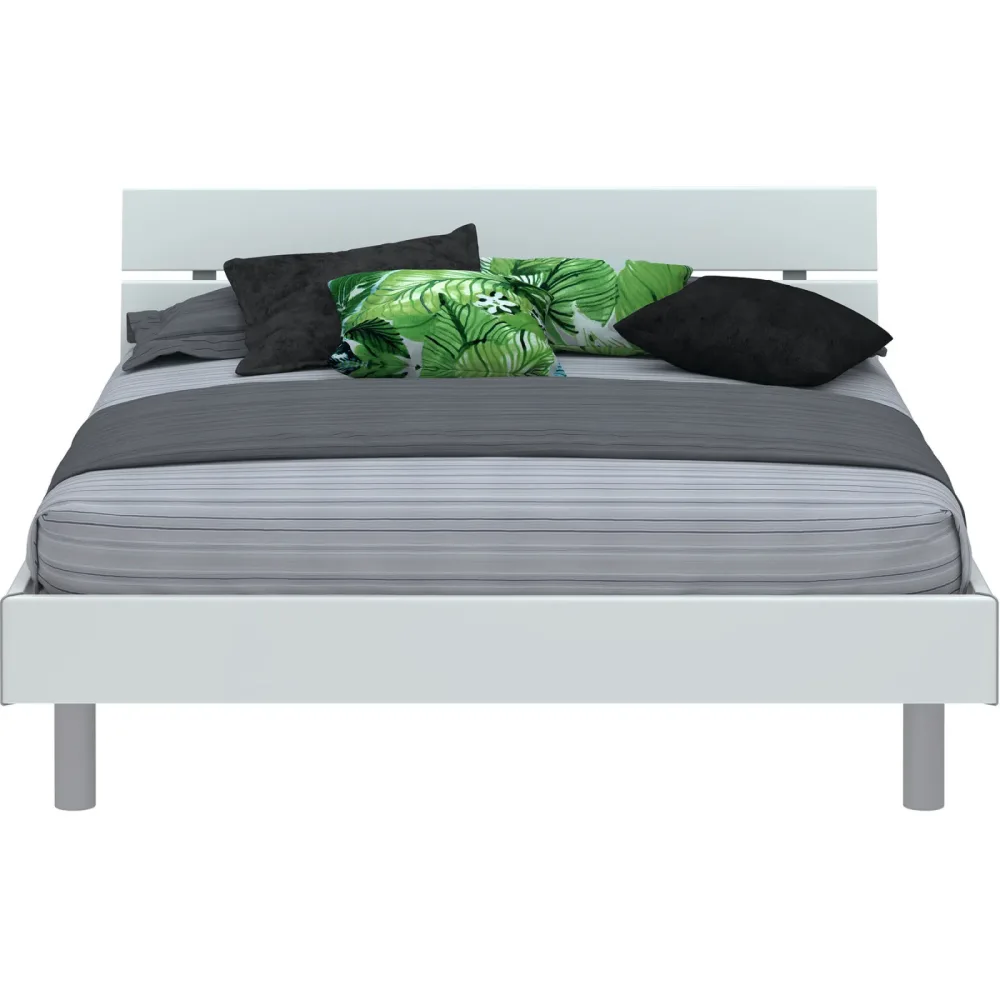 Modular Bett Livorno Weiss MDF/Kunststoff 160 x 200 cm - Bett