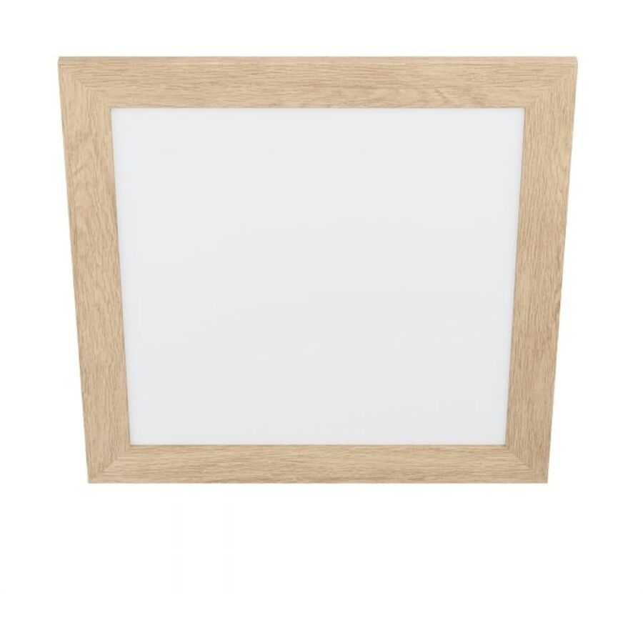 Eglo Deckenlampe Piglionasso Braun/Weiss Stahl/Kunststoff 50 cm 50 cm - Farbe: Weiss/Braun - LED - Lichtfarbe: Helles Neutralweiss - Material: