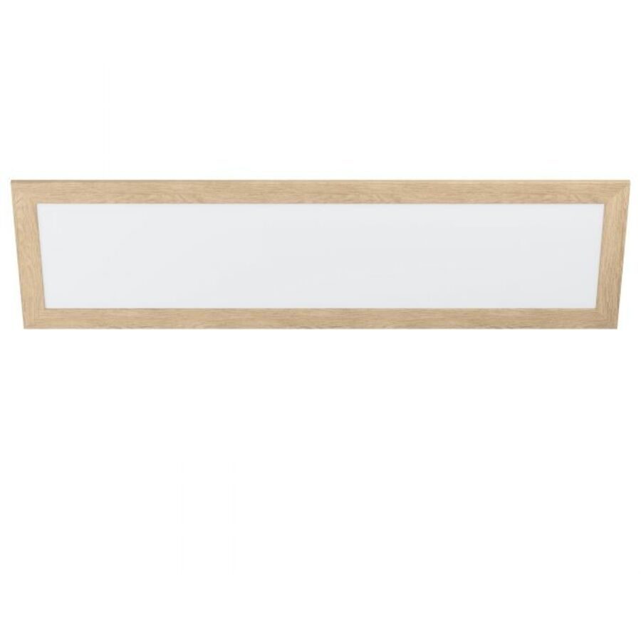 Eglo Deckenlampe Piglionasso Braun/Weiss Stahl/Kunststoff 34.5 cm 124.5 cm - Farbe: weiss/braun - LED - Lichtfarbe: Helles Neutralweiss - Material: