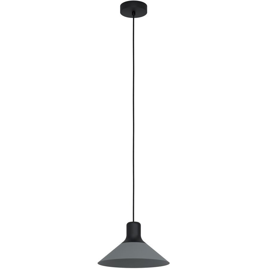 Eglo Pendellampe Abreosa Grau/Schwarz Stahl 0 cm 0 cm - Farbe: schwarz/grau - Pendellampe