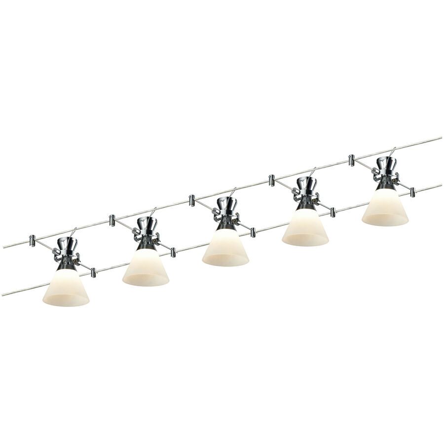 System Ginola Silber/Grau Kunststoff/Metall 20.5 cm - Farbe: Silber/chrom - LED - Lichtfarbe: Warmweiss - Material: Metall/Kunststoff - System- LED