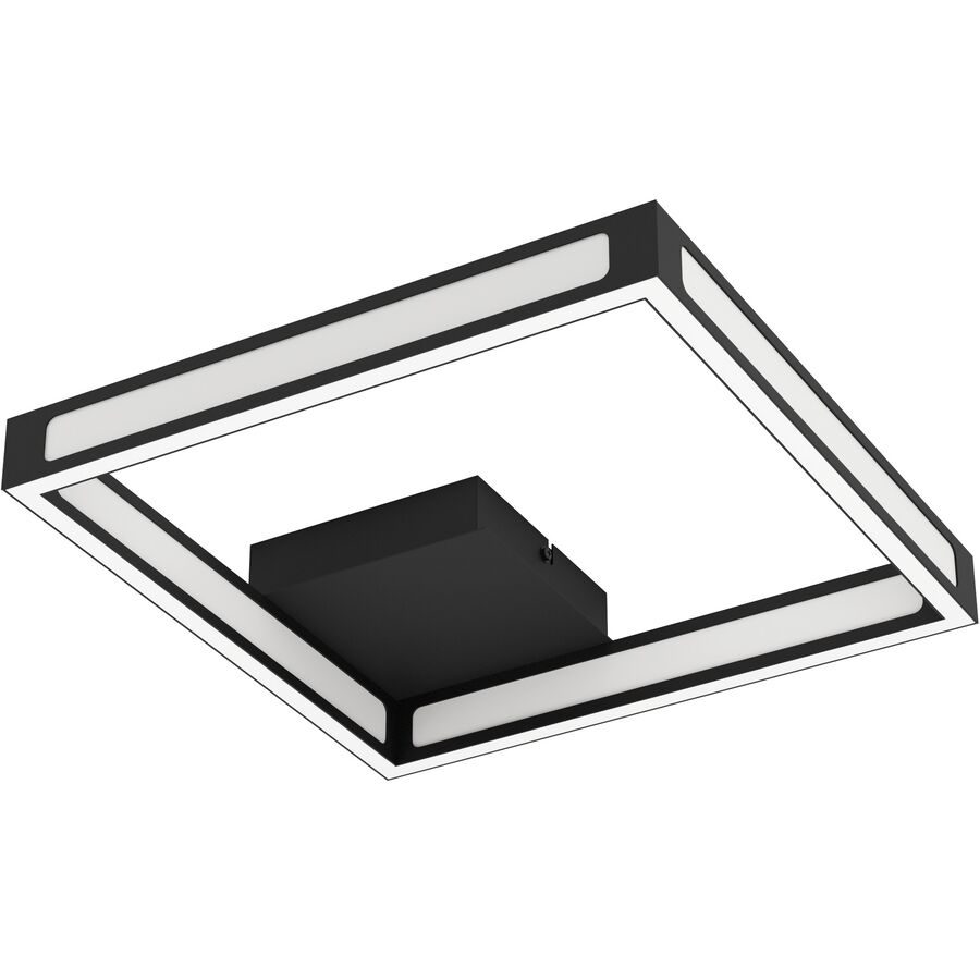 Eglo Deckenlampe Altaflor Schwarz/Weiss Stahl/Kunststoff 31.5 cm 31.5 cm - LED - Lichtfarbe: Warmweiss - Material: Kunststoff/Stahl - Deckenlampe- LED