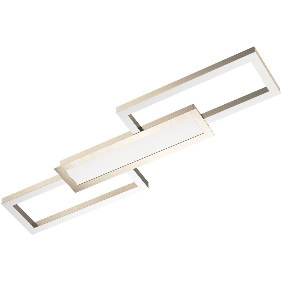 Eglo Deckenlampe Monirote Grau Aluminium/Kunststoff/Stahl 0 cm 78 cm - Farbe: Nickel matt - LED - Lichtfarbe: Warmweiss - Kaltes Tagesweiss -