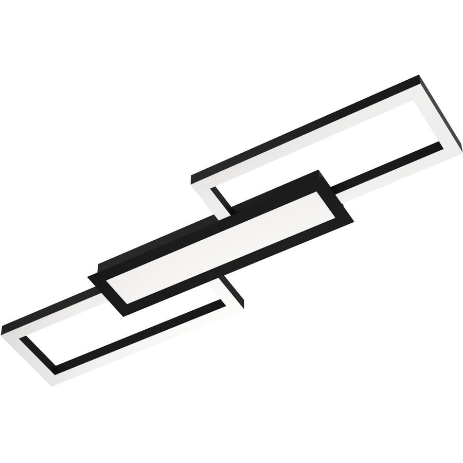 Eglo Deckenlampe Monirote Schwarz/Weiss Aluminium/Kunststoff/Stahl 0 cm 78 cm - LED - Lichtfarbe: Warmweiss - Kaltes Tagesweiss - Material: