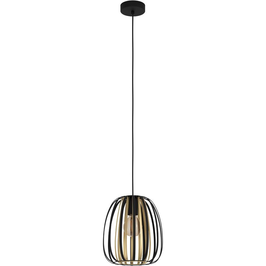 Eglo Pendellampe Encinitos Gold/Schwarz Stahl 0 cm 0 cm - Farbe: schwarz-gold - Pendellampe
