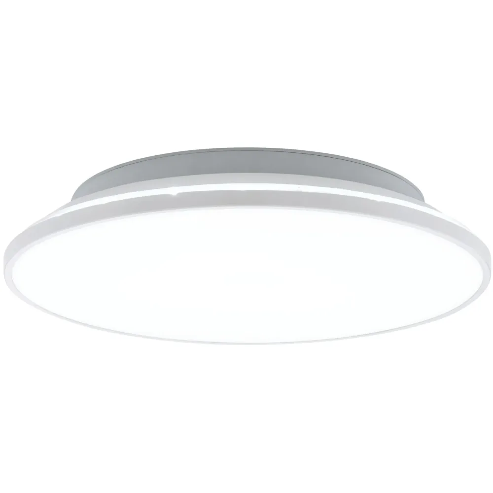 Eglo Deckenlampe Crespillo Weiss Kunststoff 0 cm 0 cm - LED - Lichtfarbe: Helles Neutralweiss - Deckenlampe- LED Energiesparlampe