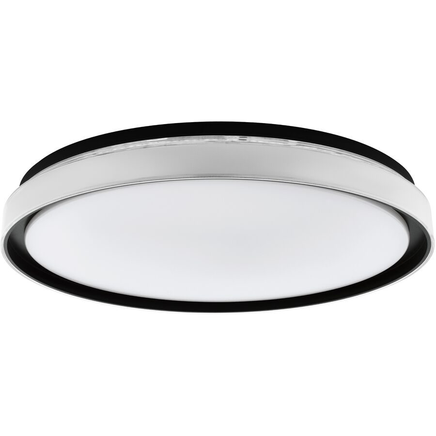 Eglo Deckenlampe Seluci Schwarz/Weiss Stahl/Kunststoff 0 cm 0 cm - LED - Material: Kunststoff/Stahl - Deckenlampe- LED Energiesparlampe