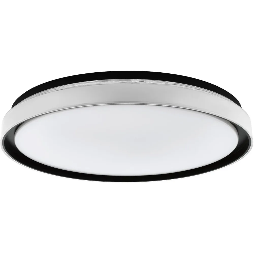 Eglo Deckenlampe Seluci Schwarz/Weiss Stahl/Kunststoff 0 cm 0 cm - LED - Material: Kunststoff/Stahl - Deckenlampe- LED Energiesparlampe