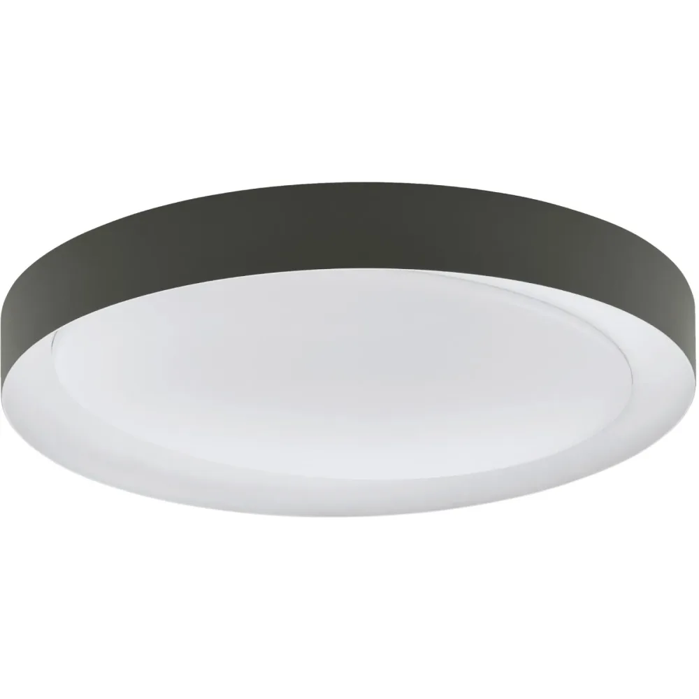 Eglo Deckenlampe Laurito Grau/Weiss Stahl/Kunststoff 49 cm 7 cm - Farbe: Weiss/grauweiss - LED - Material: Kunststoff/Stahl - Deckenlampe- LED