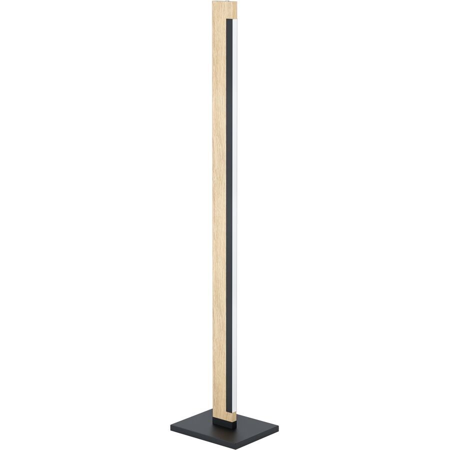 Eglo Stehlampe Camacho Braun/Schwarz/Weiss Stahl/Holz 0 cm 0 cm - LED - Lichtfarbe: Warmweiss - Material: Holz/Stahl - Stehlampe- LED Energiesparlampe