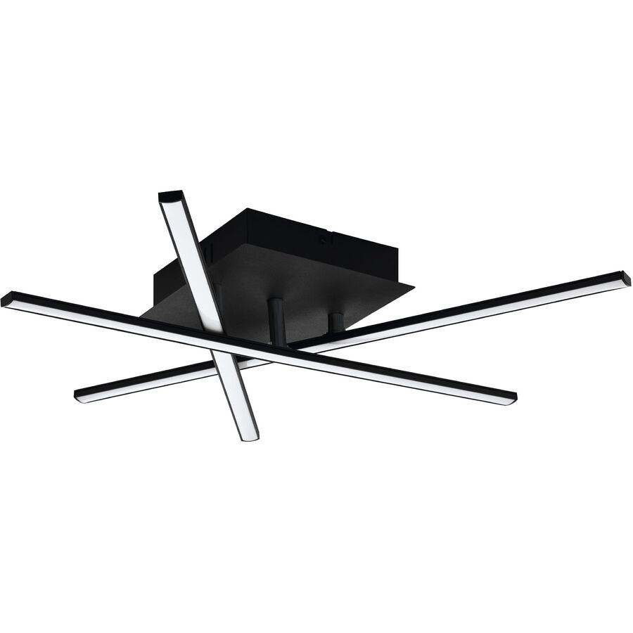 Eglo LED-Deckenleuchte Lasana 3 Schwarz-Weiss | 3 × 3.5 W