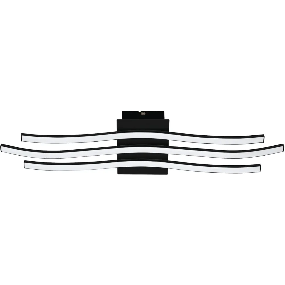Eglo Deckenlampe Roncade 1 Schwarz/Weiss Aluminium/Kunststoff/Stahl 13 cm 65 cm - LED - Lichtfarbe: Warmweiss - Material: Aluminium/Stahl/Kunststoff -