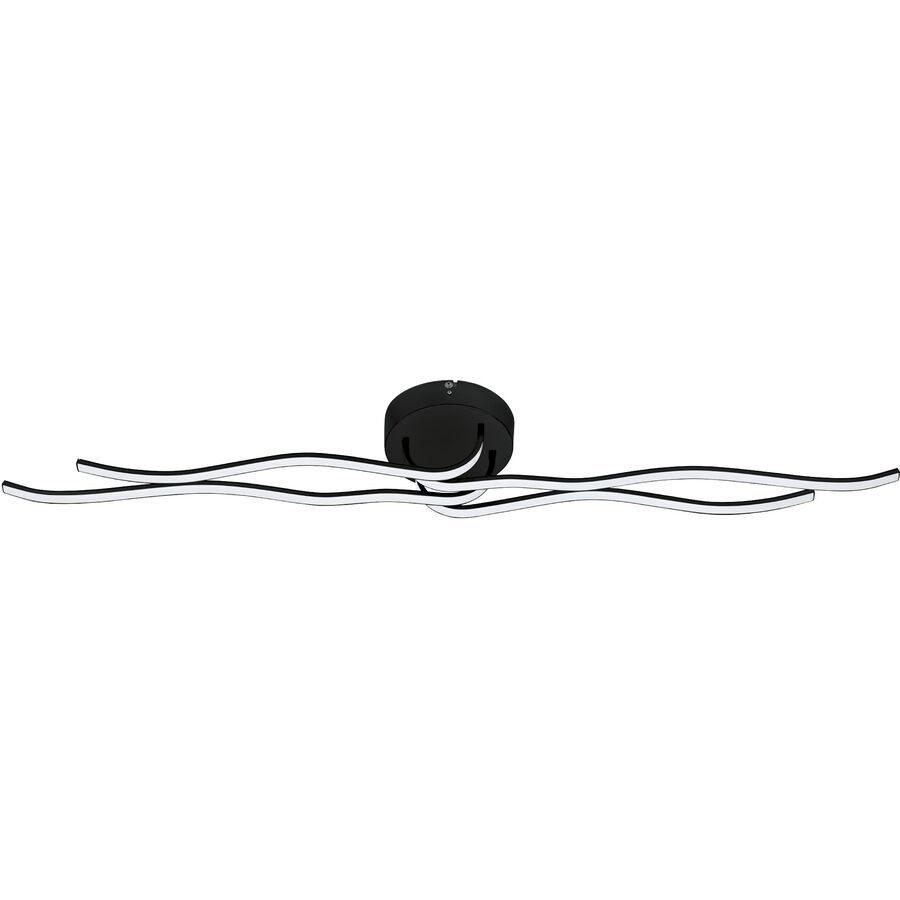 Eglo Deckenlampe Roncade 1 Schwarz/Weiss Aluminium/Kunststoff/Stahl 18 cm 116 cm - LED - Lichtfarbe: Warmweiss - Material: Aluminium/Stahl/Kunststoff