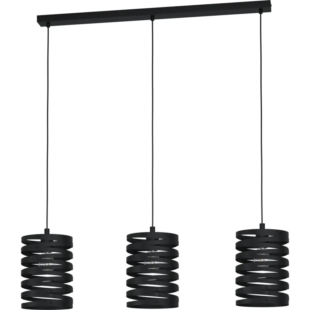 Eglo Pendellampe Cremella Schwarz Stahl 18 cm 94 cm - Pendellampe