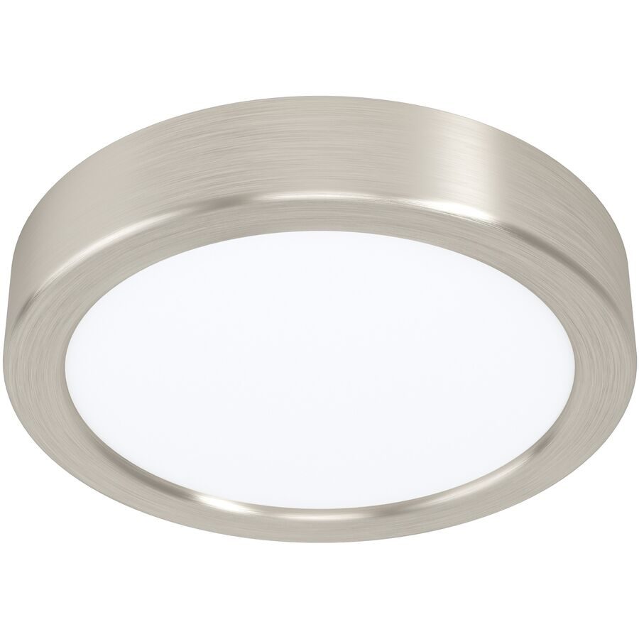 Eglo Deckenlampe Fueva 5 Grau Stahl/Kunststoff 16 cm 2.8 cm - Farbe: Nickel matt - LED - Lichtfarbe: Helles Neutralweiss - Material: Kunststoff/Stahl