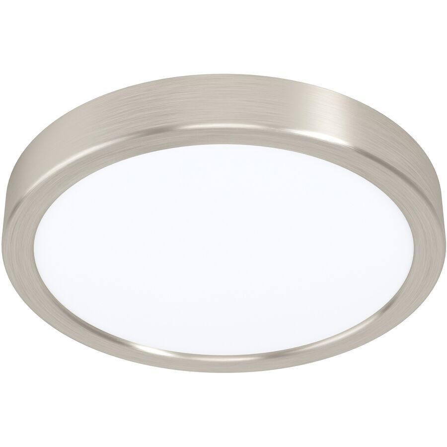 Eglo Deckenlampe Fueva 5 Grau Stahl/Kunststoff 21 cm 2.8 cm - Farbe: Nickel matt - LED - Lichtfarbe: Helles Neutralweiss - Material: Kunststoff/Stahl
